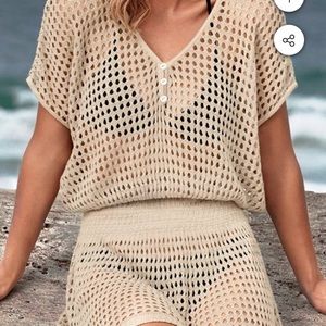 IVORY CROCHET COVER UP